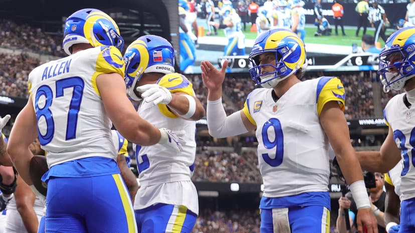 Rams Dominate Raiders: Allen Scores Second TD!