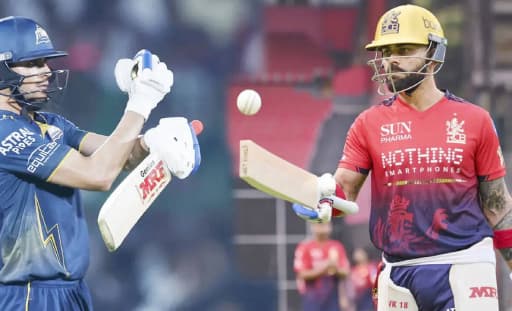 RCB vs GT: Kohli and Gill Clash in Qualifier 1
