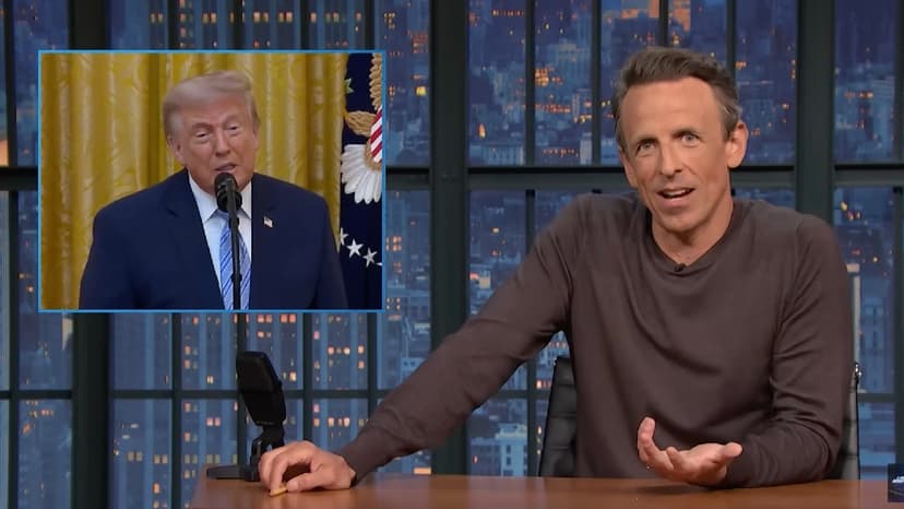 Meyers Mocks Trump's Frat Boy Rant on China