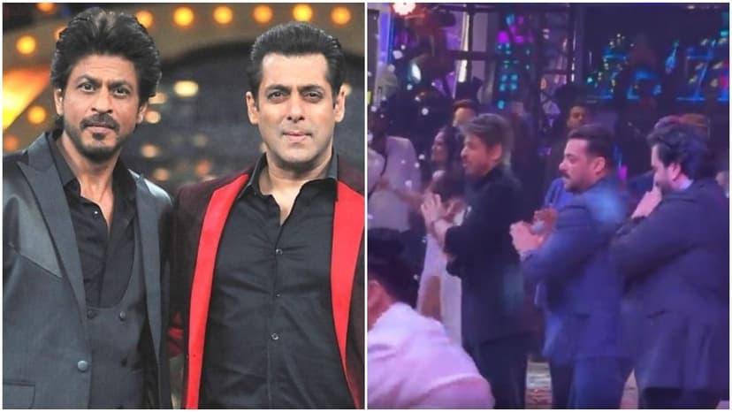 SRK Dances to Salman's Hit Song!