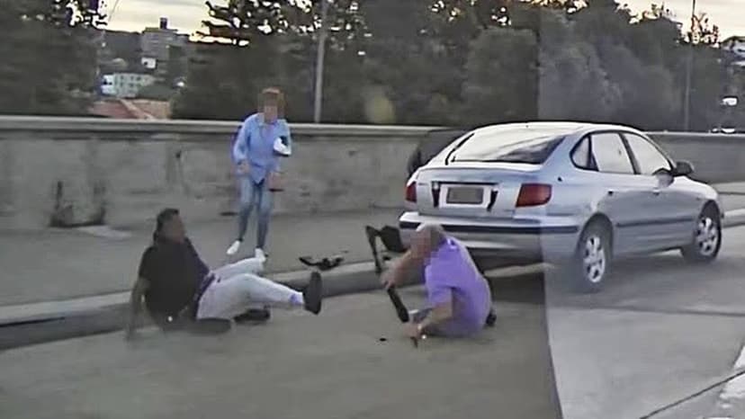 Sydney Police Ram Car to Foil Violent Act