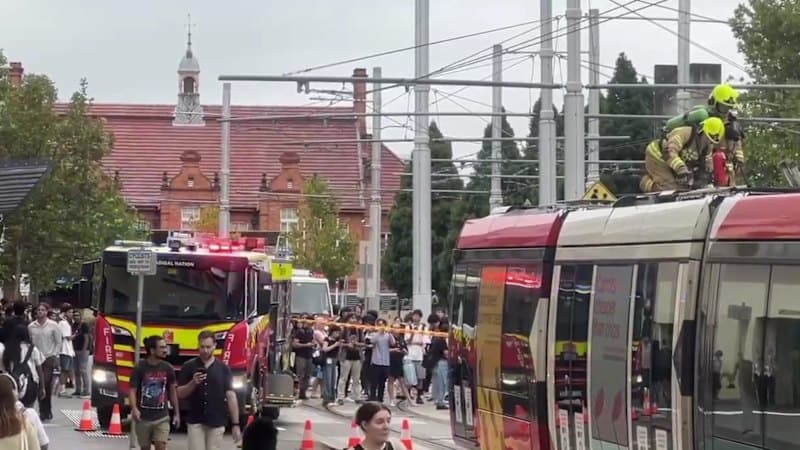 Sydney Tram Fire Halts Services