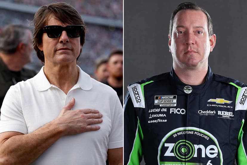 Tom Cruise Honors NASCAR Champ Kyle Busch with Seat