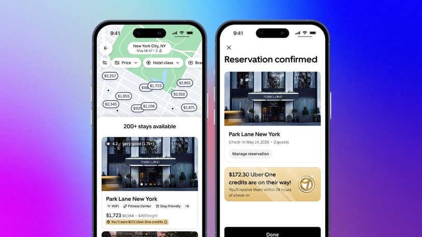Uber App Now Books Hotels & More