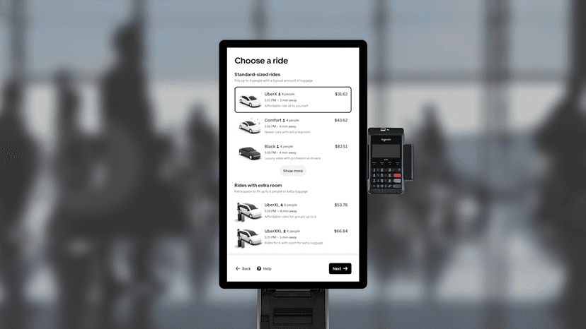 Uber Kiosks: Ride Booking Without Your Phone