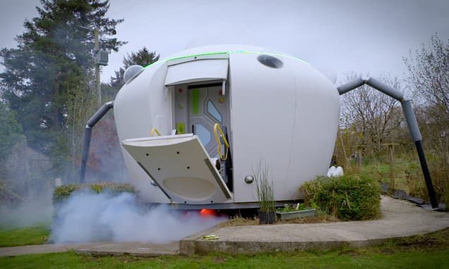 UFO Glamping: Sleep in an Alien Spaceship in Wales!