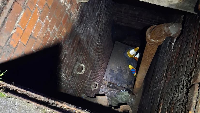Woman Rescued After 20ft Fall Down Uncovered Drain