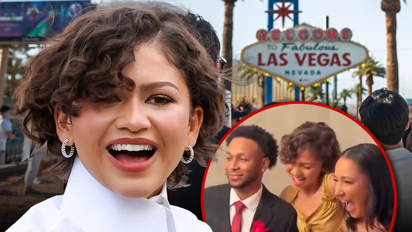 Zendaya Crashes Wedding for Movie Promo