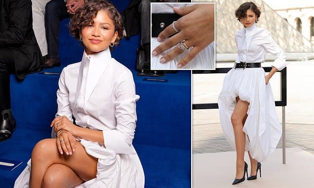 Zendaya's Ring Sparks Wedding Rumors at Paris Fashion Week