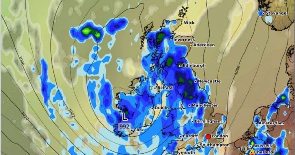 Rainstorms to Disrupt UK in Weeks Ahead as Temperatures Plummet