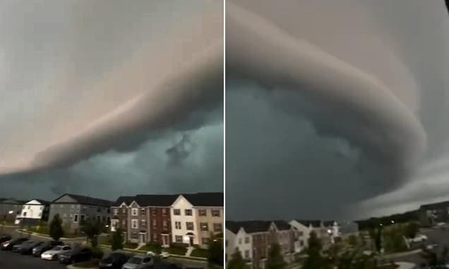 Dramatic Shelf Cloud Triggers Severe Weather Alerts in Maryland