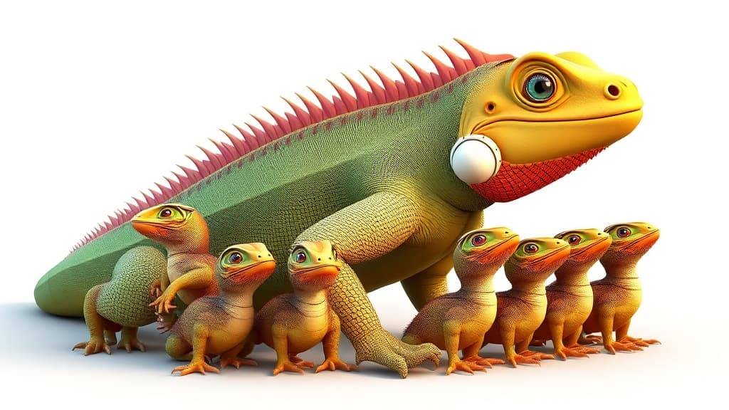 Casque-Headed Iguana Shocks Exotic Zoo with "Virgin Birth"