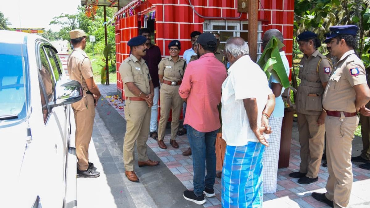 Coimbatore Police Erect Shipping Container Checkpoint to Tackle Smuggling
