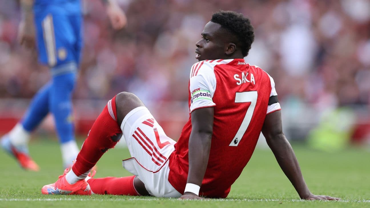 Arsenal Star Saka Sidelined for Weeks, Raising Injury Concerns