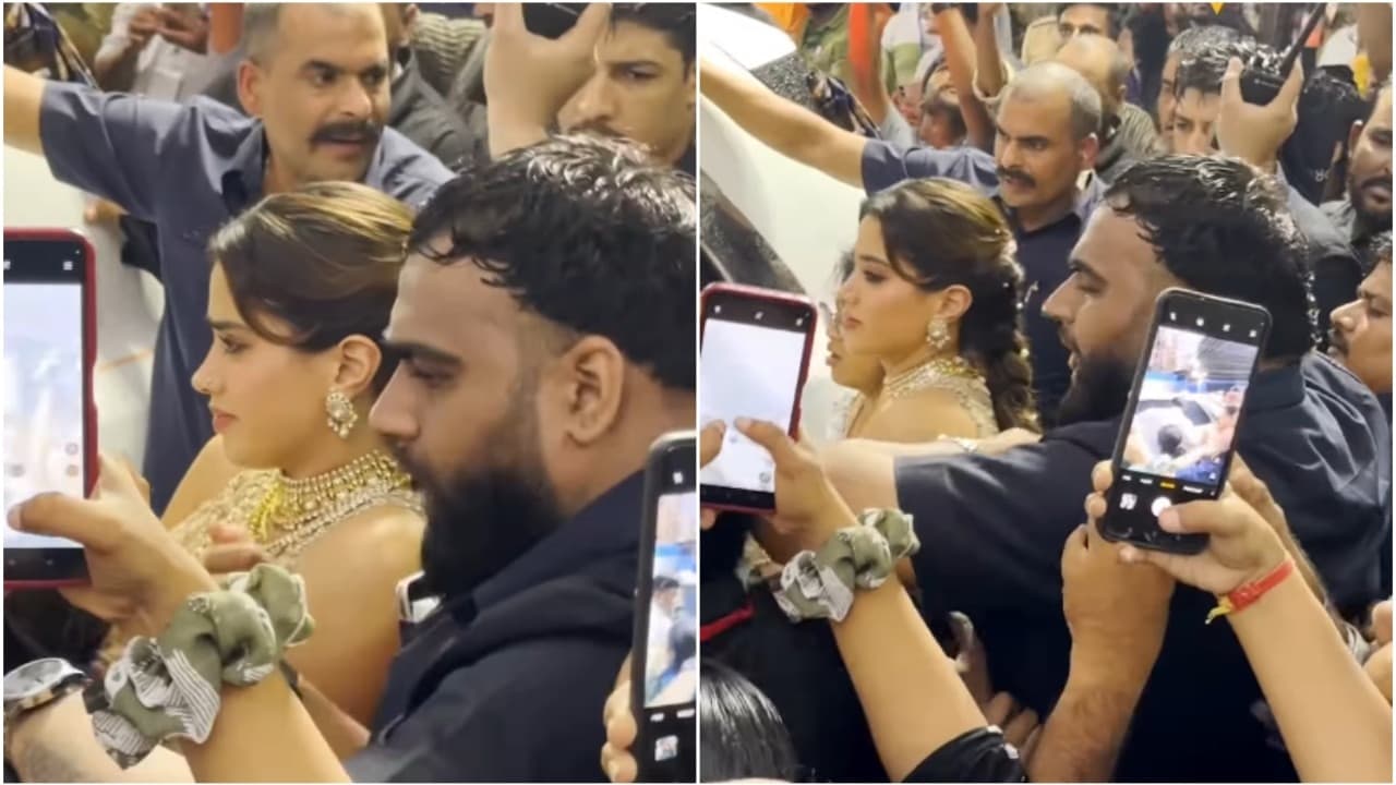 Bollywood Star Janhvi Kapoor Mobbed by Fans at Janmashtami Celebration
