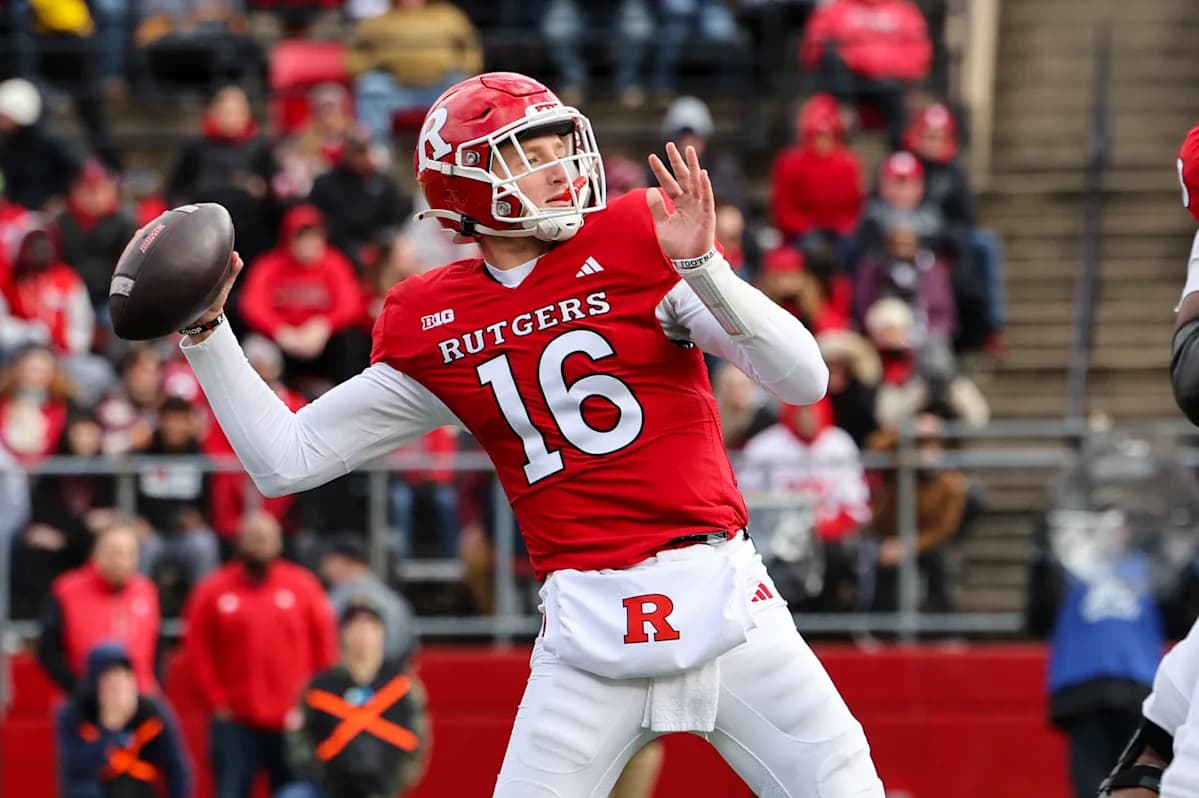 Rutgers QB Kaliakmanis Earns Prestigious Johnny Unitas Award Nomination