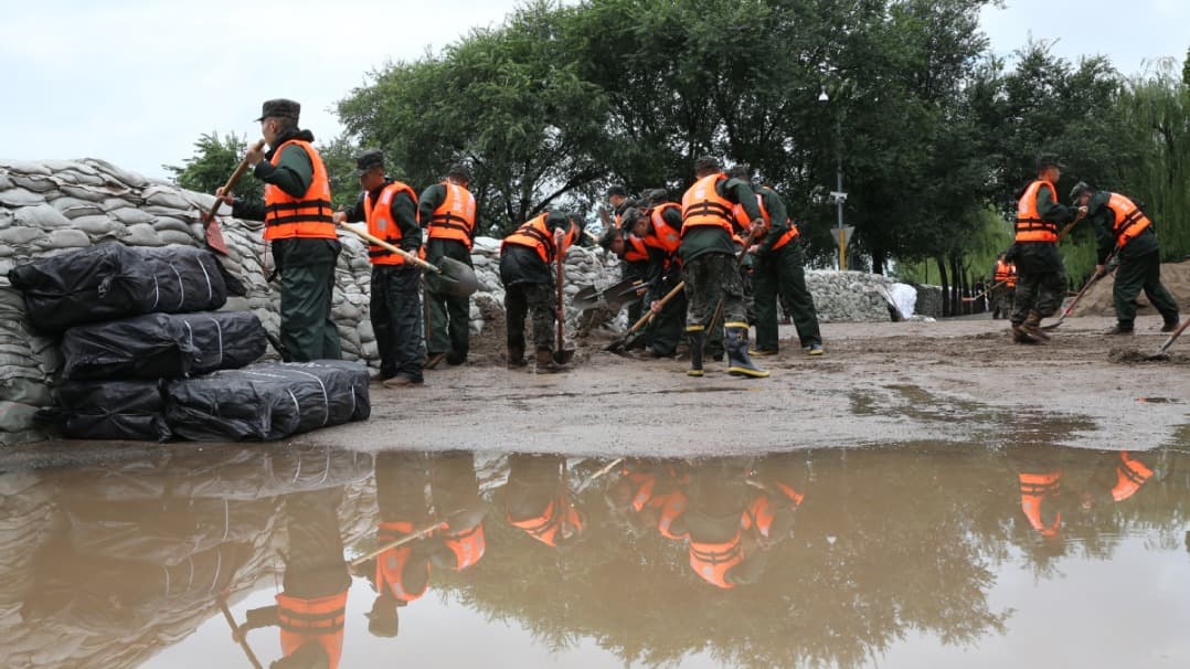 North China Pummeled by Heavy Rains, Thunderstorms as Typhoon Nears