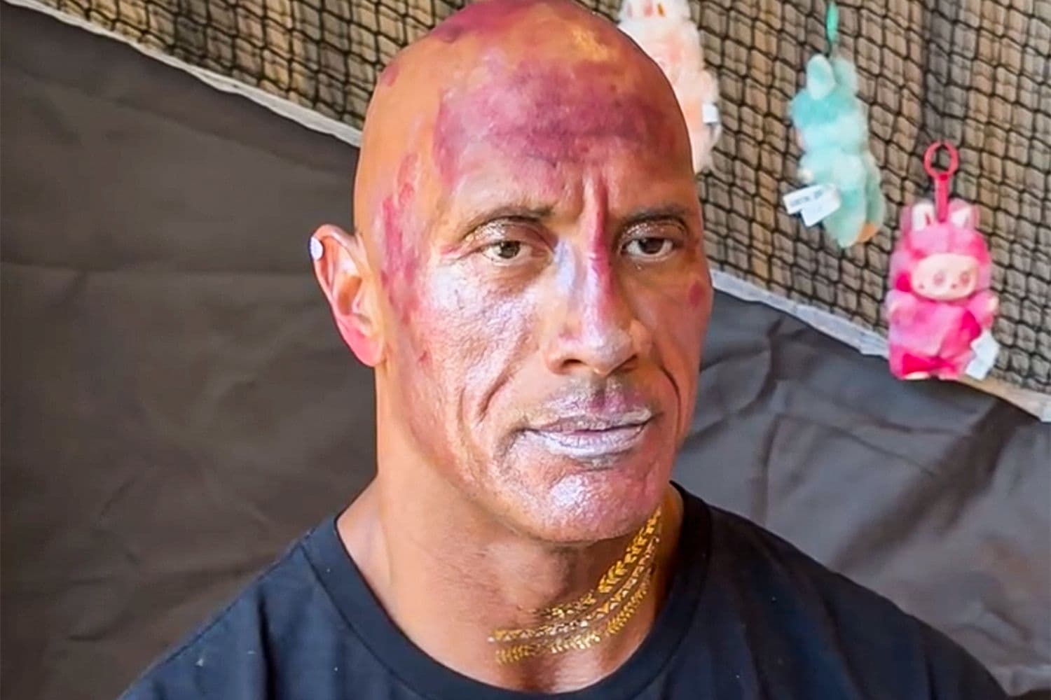 Dwayne 'The Rock' Johnson Lets Daughters Give Him Glam Makeover