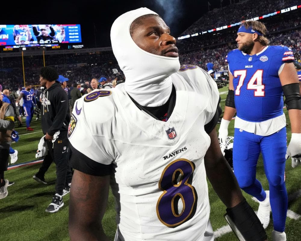 Ravens QB Lamar Jackson Shoves Fan After Helmet Slap During Thriller vs Bills