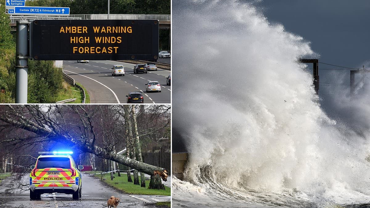 Scotland Braces for Powerful Storm Floris: Winds Up to 90mph and Torrential Rains