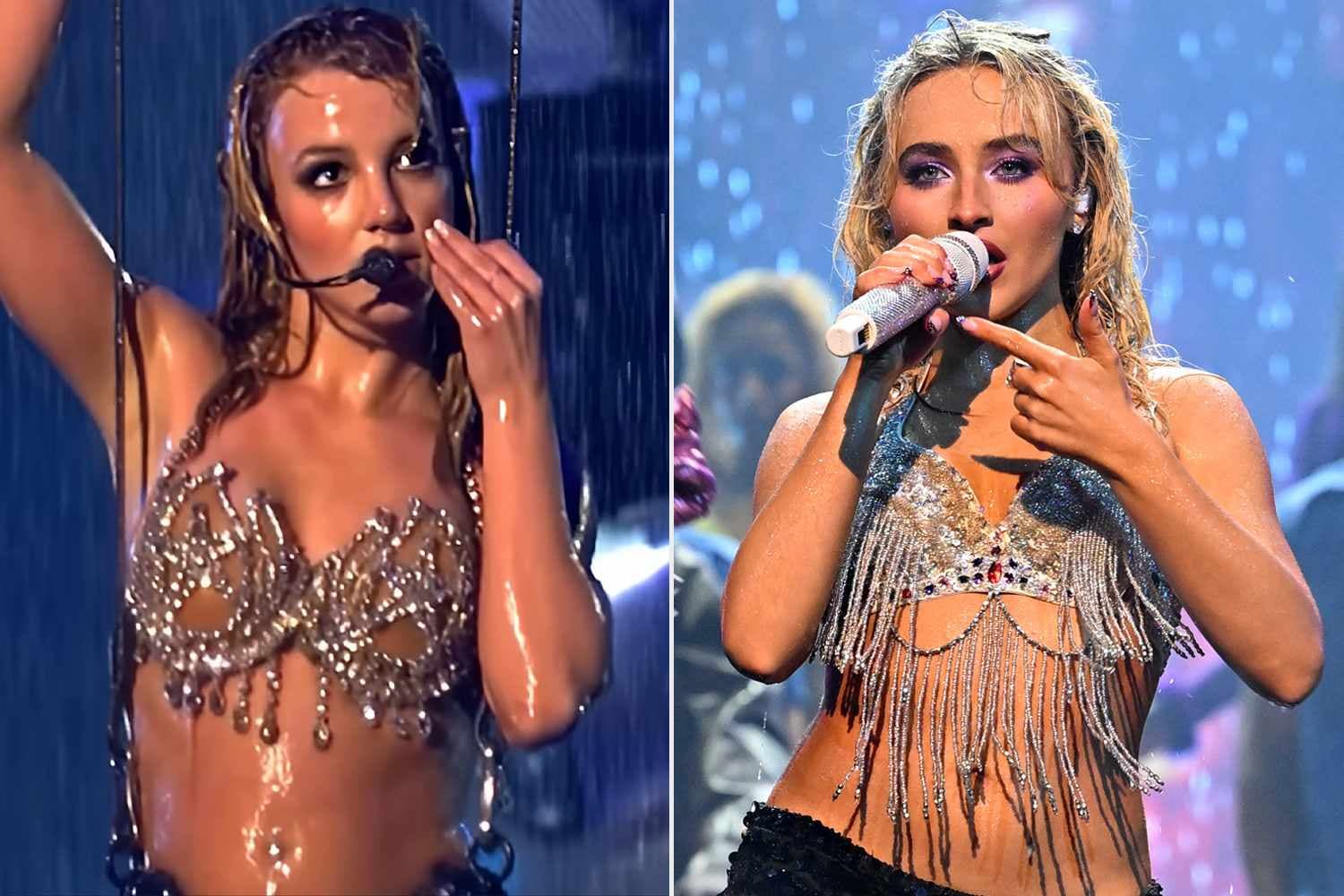 Sabrina Carpenter Channels Britney Spears' Iconic VMA Look