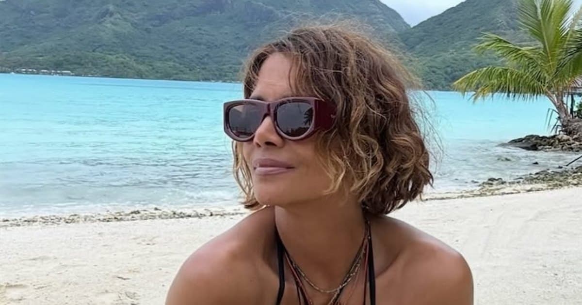 Halle Berry Flaunts Ageless Bikini Body on Tropical Getaway