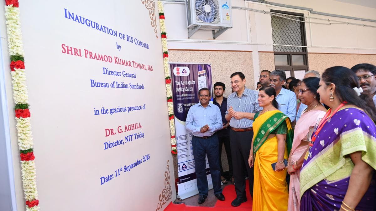 NIT-Tiruchi Launches BIS Corner and Student Chapter to Advance Standards Education