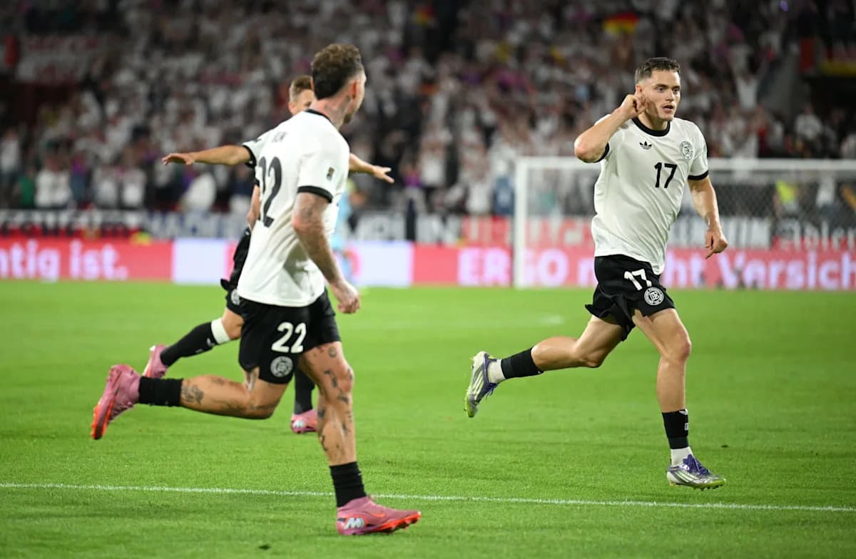 Liverpool's Florian Wirtz Scores Stunning Free-Kick in Germany's Comeback Win