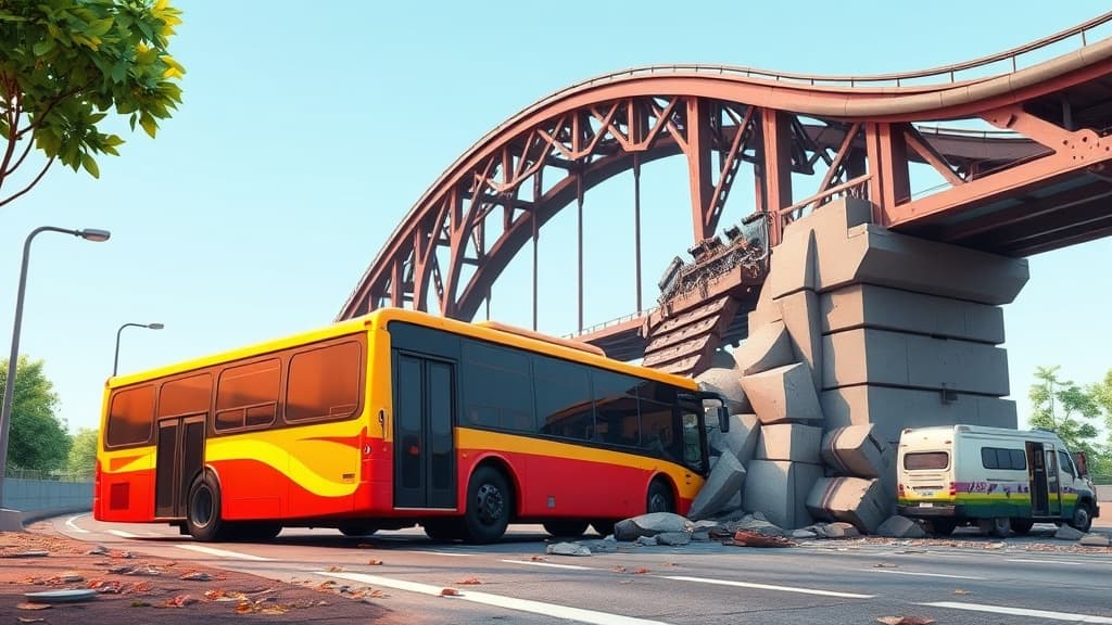 Tyre Burst Causes Bus Carrying Pilgrims to Skid Off Highway in J&K
