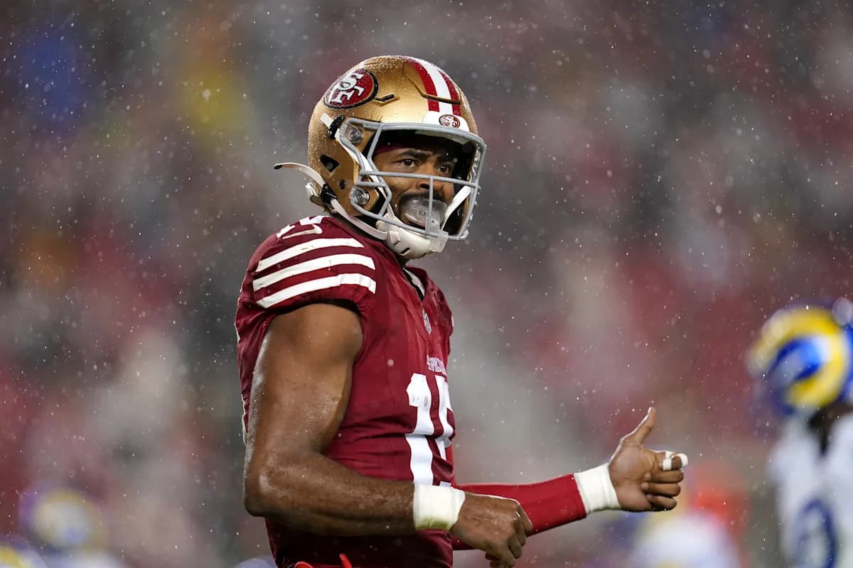 49ers Receiver Jennings Sidelined by Calf Injury, Depth Chart in Flux
