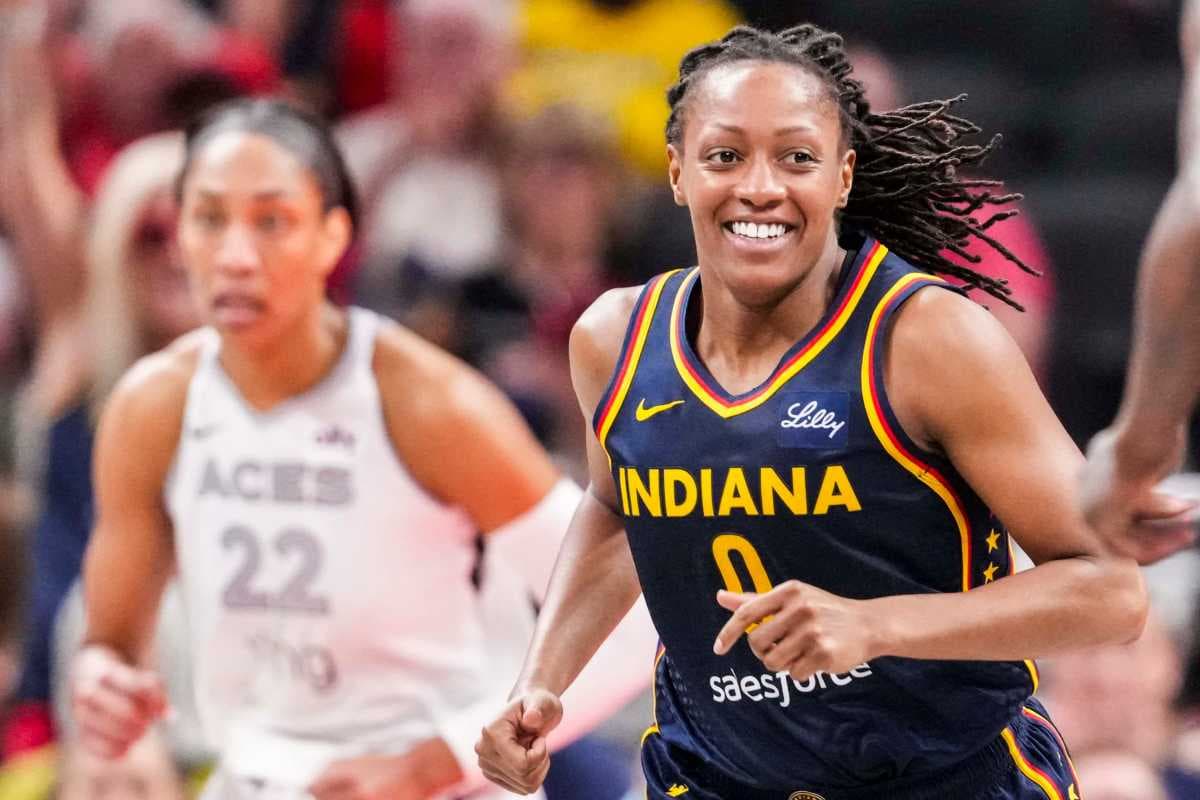 All-Star Kelsey Mitchell Makes WNBA History in Fever's Upset Over Sky