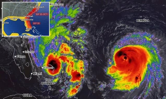 Rare Fujiwhara Effect Pulls Hurricane Imelda Away from US Landfall