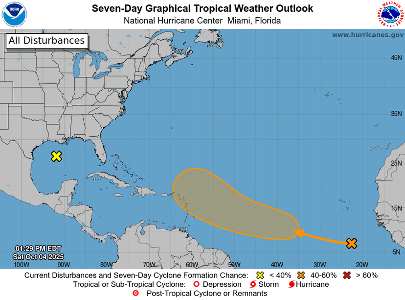 Forecasters Monitor Potential Storm Development in Gulf of Mexico and Atlantic