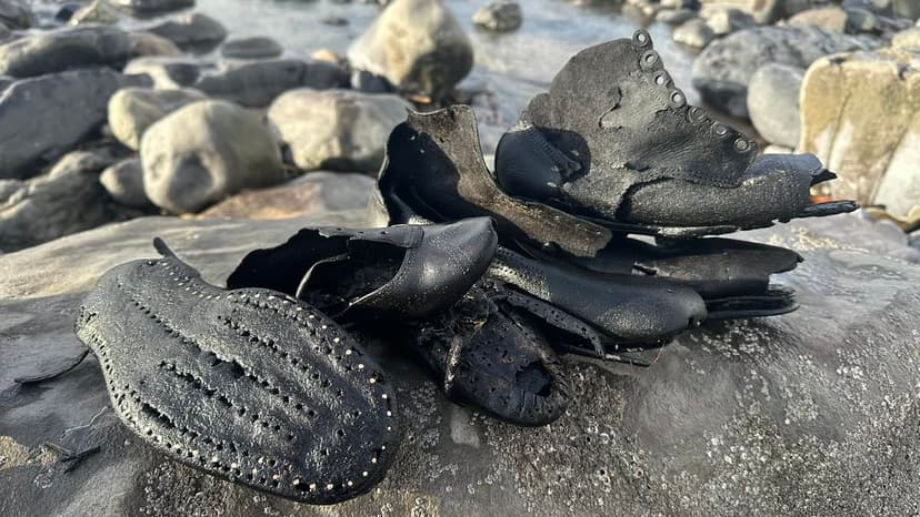 Wales Beach: 150-Year-Old Shoes Emerge from Shipwreck