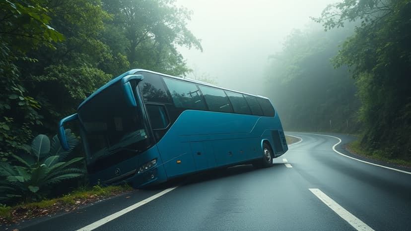 Deadly Ghat Accident: Speeding Bus topples, 2 Dead