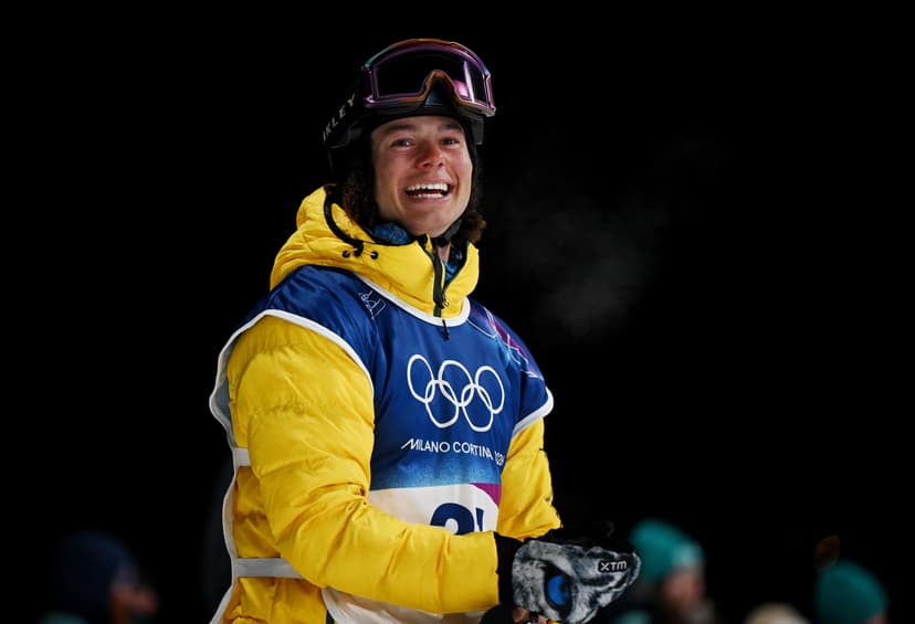 Snowboarder Guseli Soars in Olympic Opening