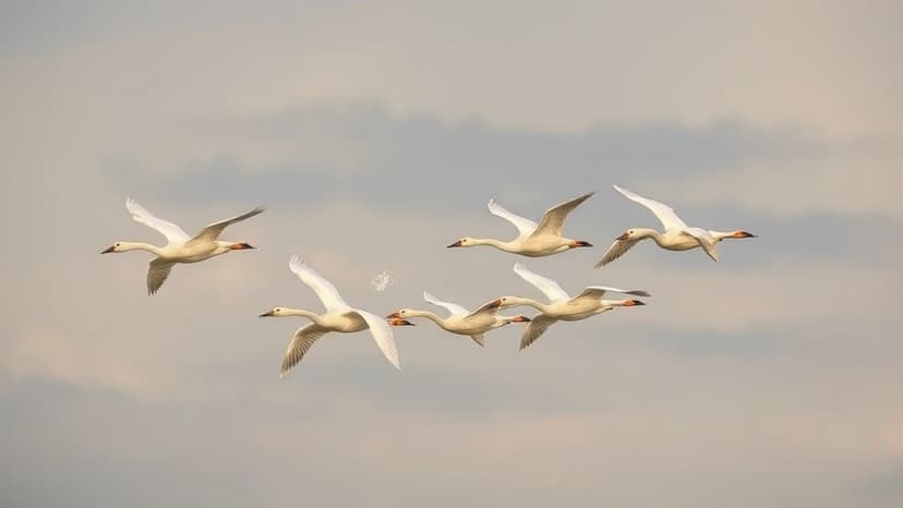 Thousands of Swans Arrive for Winter Spectacle