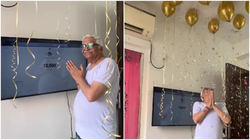 70-Year-Old 'Insta Uncle' Celebrates YouTube Milestone