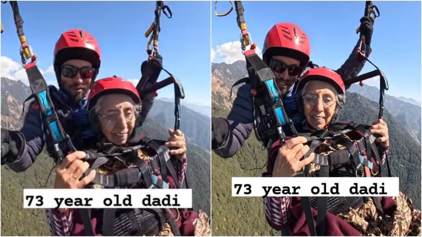 Fearless at 73: Woman's Paragliding Triumph Goes Viral