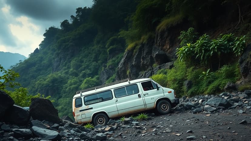 Tragedy on Ghat Road: 8 Tourists Perish in Van Plunge