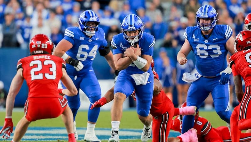 Freshman QB Bachmeier Leads BYU to Comeback Win Over Utah