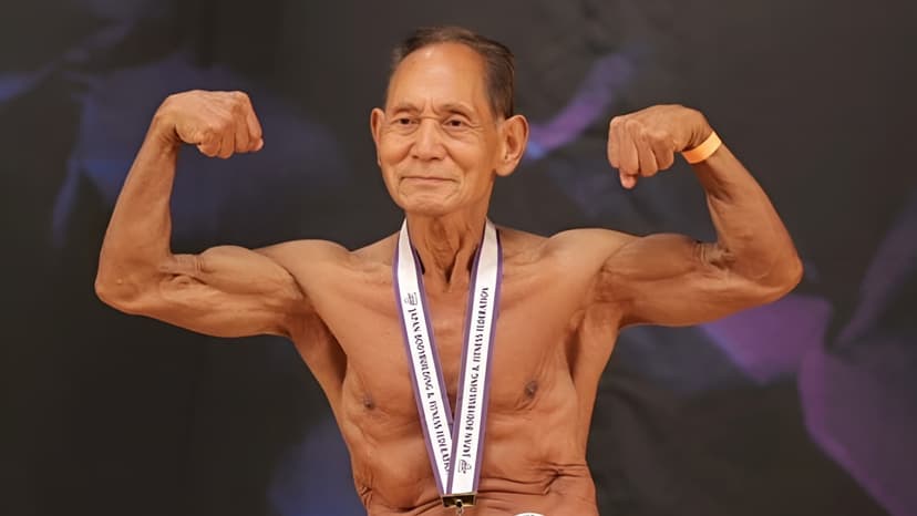 90-Year-Old Bodybuilder Defies Age with Vegetarian Diet
