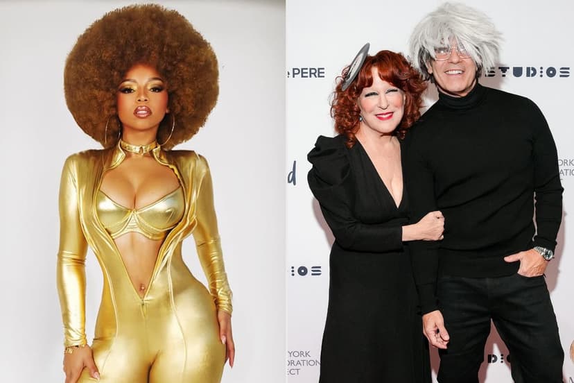 A-Listers Channel Iconic Looks for Bette Midler's Hulaween Party