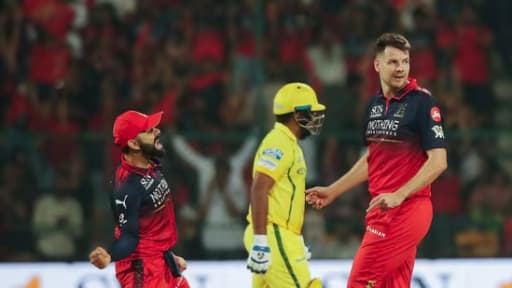 CSK Falls Short as RCB Posts Highest IPL Score