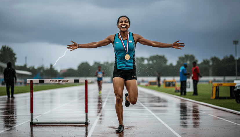 Jyothi Yarraji Defends Asian Hurdles Gold with 12.96s Championship Record