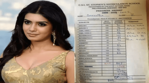 Samantha Prabhu's School Report Card Resurfaces Amid Pregnancy News