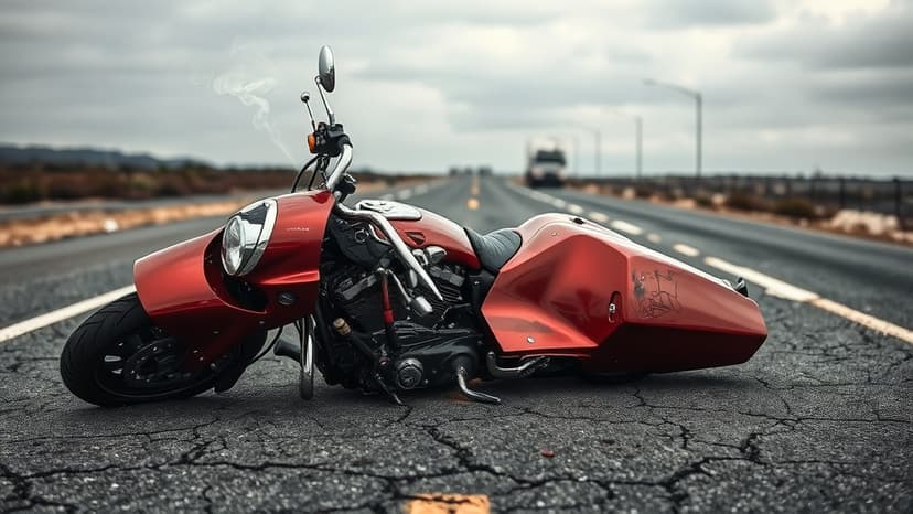 Motorcyclist Seriously Hurt in 3-Vehicle Crash