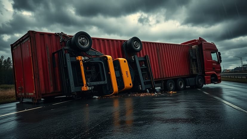 Lorry Overturns on A23, Causing Major Delays