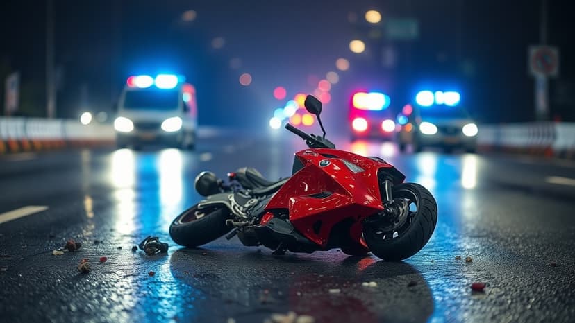 A50 Reopens After Motorbike and Van Collision