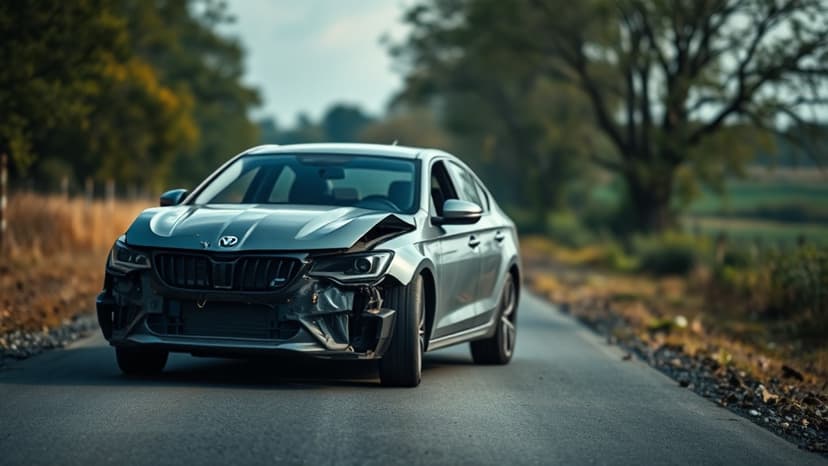 Blidworth Crash: A614 Road Closed